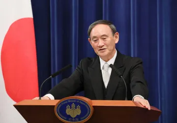 Japonský premiér Jošihide Suga