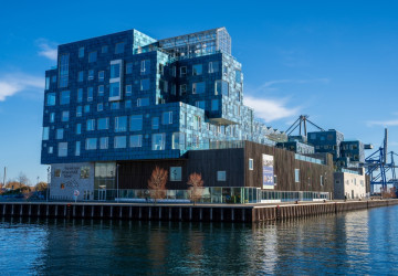 Výrobci dnes nabízejí barevné soláry. Ty byly použité například při výstavbě této kodaňské školy.