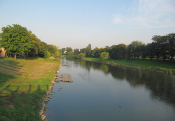 Řeka Bečva v Přerově