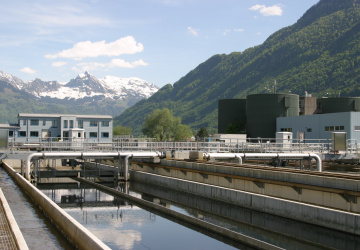 Čistírna vody ve Švýcarsku