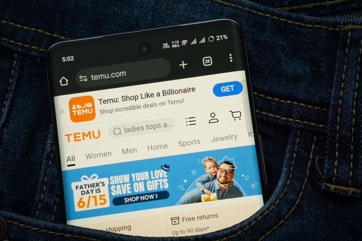 Temu je mimořádně oblíbený marketplace.