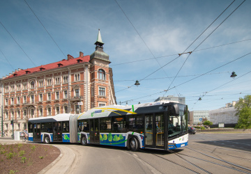 Bateriový autobus Solaris Urbino v polském Krakově