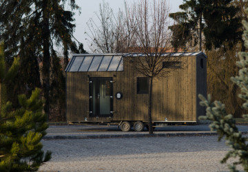 Maringotku lze přestavět v luxusní glamping. Maringotku lze přestavět v luxusní glamping.