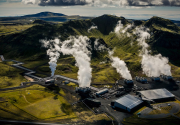 Vysavač CO2 na Islandu