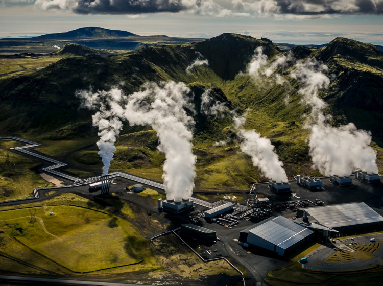 Vysavač CO2 na Islandu