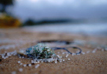 Mikroplasty na plážích