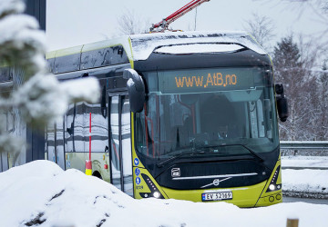 Elektrický autobus Volvo v Norsku