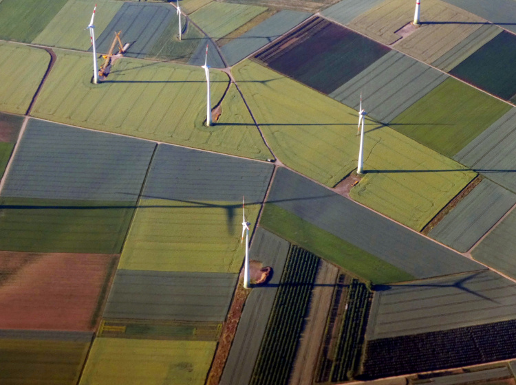 Větrné elektrárny v německém Porýní-Falc