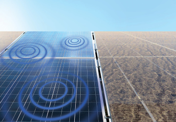 Na čištění fotovoltaických panelů už možná nebude potřeba voda, vyčistí je akustické vibrace