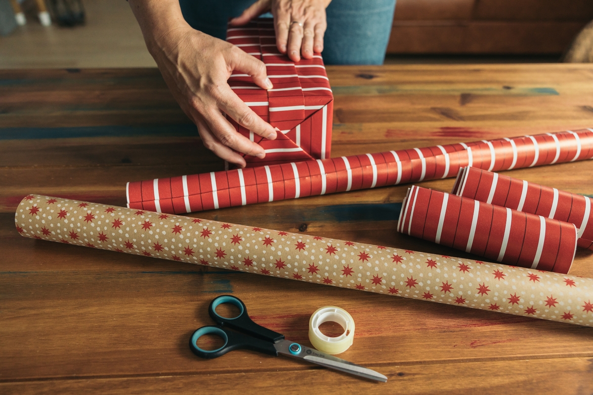 Balící papír jako zrádná vánoční past Balící papír jako zrádná vánoční past