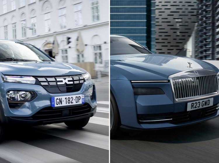 Srovnání nesrovnatelného: Dacia Spring vs Rolls-Royce Spectre
